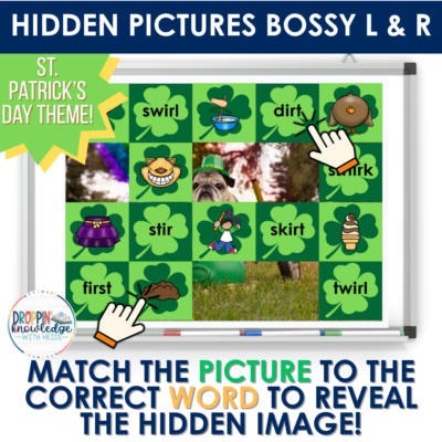 Bossy R & L Decoding Game! - Phonics Google Slides No Prep St. Patrick's Day