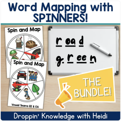 Word Mapping with Spinners - THE BUNDLE -Orthographic Mapping Science of Reading