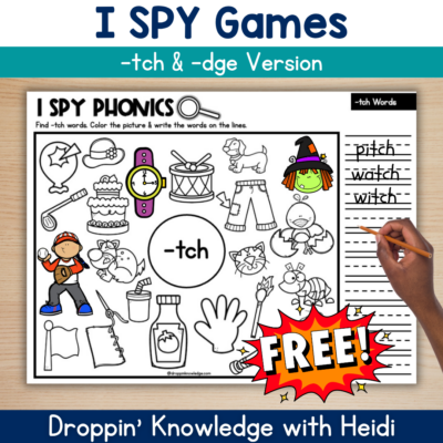 I SPY Phonics -tch & -dge