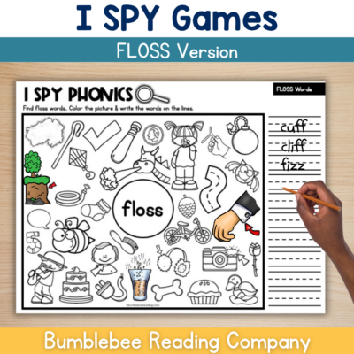 I SPY Phonics FLOSS WORDS - Spelling Decoding Phonics Practice